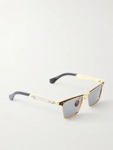 Jacques Marie Mage Miles City Squared-Frame Gold-Tone Sunglasses - Men | Thumbnail 4 Jacques Marie Mage Miles City Squared-Frame Gold-Tone Sunglasses - Men | Thumbnail 4