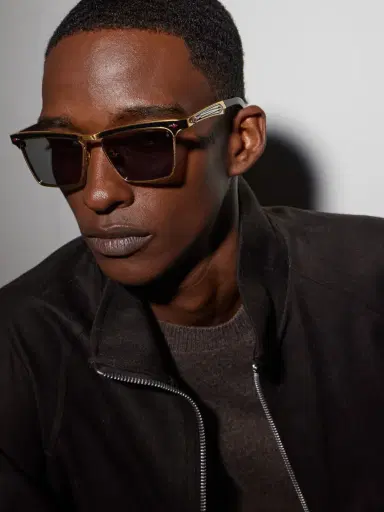 Jacques Marie Mage Miles City Squared-Frame Gold-Tone Sunglasses - Men | Thumbnail 5 Jacques Marie Mage Miles City Squared-Frame Gold-Tone Sunglasses - Men | Thumbnail 5