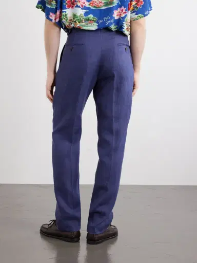 Polo Ralph Lauren Straight-Leg Pleated Linen Suit Trousers - Men | Thumbnail 4 Polo Ralph Lauren Straight-Leg Pleated Linen Suit Trousers - Men | Thumbnail 4