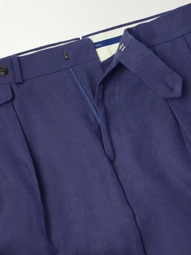 Polo Ralph Lauren Straight-Leg Pleated Linen Suit Trousers - Men | Thumbnail 6 Polo Ralph Lauren Straight-Leg Pleated Linen Suit Trousers - Men | Thumbnail 6