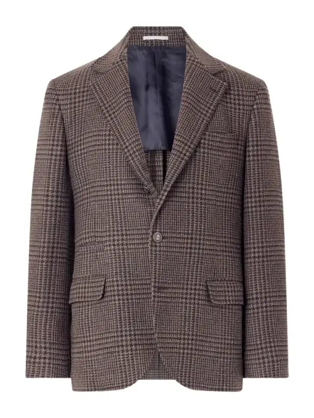 Brunello Cucinelli Houndstooth Cashmere Blazer - Men