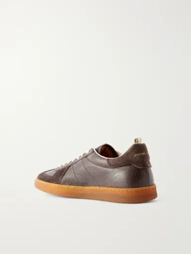 Officine Creative Militia 002 Suede-Trimmed Leather Sneakers - Men | Thumbnail 4