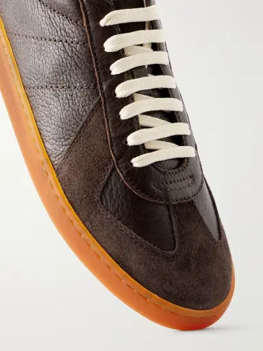 Officine Creative Militia 002 Suede-Trimmed Leather Sneakers - Men | Thumbnail 5