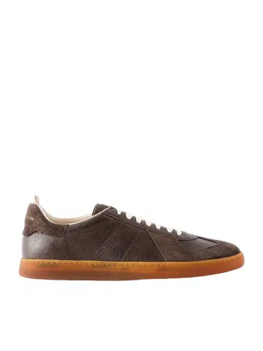 Officine Creative Militia 002 Suede-Trimmed Leather Sneakers - Men | Thumbnail 1