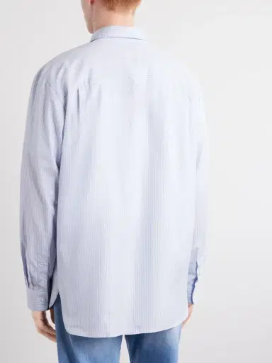 A.P.C. Malo Striped Organic Cotton Shirt - Men | Thumbnail 4 A.P.C. Malo Striped Organic Cotton Shirt - Men | Thumbnail 4