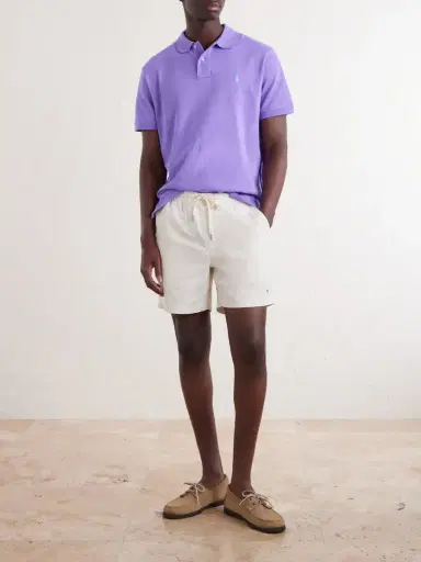 Polo Ralph Lauren Straight-Leg Logo-Embroidered Cotton-Corduroy Drawstring Shorts - Men | Thumbnail 2