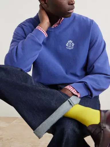 Noah Logo-Printed Cotton Sweatshirt - Men | Thumbnail 5 Noah Logo-Printed Cotton Sweatshirt - Men | Thumbnail 5