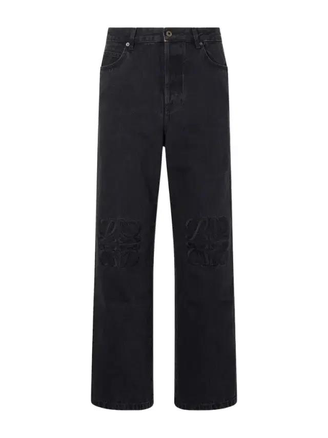 Loewe Wide-Leg Anagram-Embroidered Jeans - Men