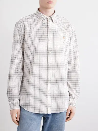 Polo Ralph Lauren Logo-Embroidered Checked Cotton Shirt - Men | Thumbnail 3