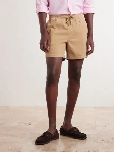 Polo Ralph Lauren Straight-Leg Logo-Embroidered Cotton-Corduroy Drawstring Shorts - Men | Thumbnail 3
