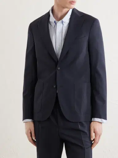 OFFICINE GÉNÉRALE Arthus Wool-Fresco Suit Jacket - Men | Thumbnail 3