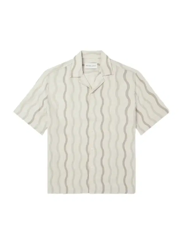 Roberto Camp-Collar Striped Linen Shirt - Men