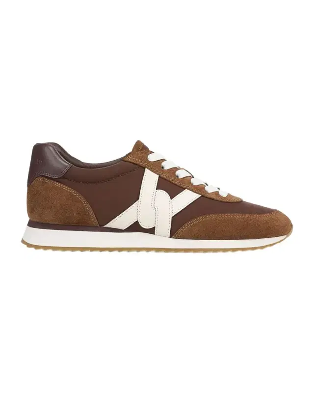 Veronica Beard Penrose Mixed Leather Runner Sneakers