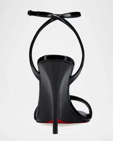Christian Louboutin 100mm Zeezeenella Patent Leather Wedge Sandals | Thumbnail 3 Christian Louboutin 100mm Zeezeenella Patent Leather Wedge Sandals | Thumbnail 3