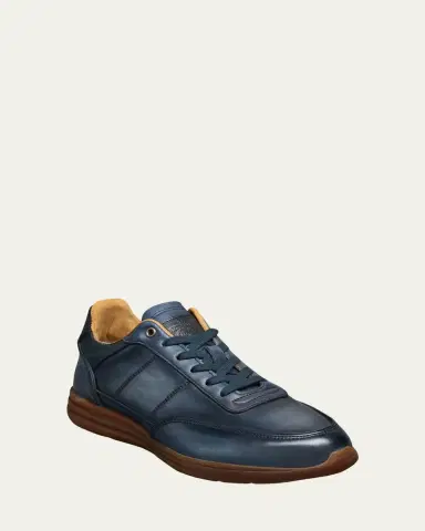 Allen Edmonds Men's Brentwood Patina Leather Low-Top Sneakers | Thumbnail 2 Allen Edmonds Men's Brentwood Patina Leather Low-Top Sneakers | Thumbnail 2