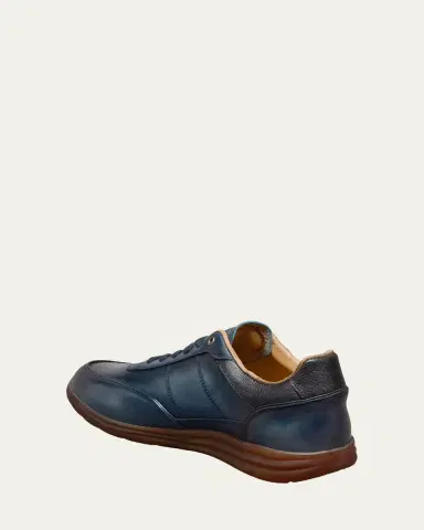 Allen Edmonds Men's Brentwood Patina Leather Low-Top Sneakers | Thumbnail 3 Allen Edmonds Men's Brentwood Patina Leather Low-Top Sneakers | Thumbnail 3