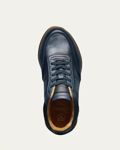 Allen Edmonds Men's Brentwood Patina Leather Low-Top Sneakers | Thumbnail 4 Allen Edmonds Men's Brentwood Patina Leather Low-Top Sneakers | Thumbnail 4
