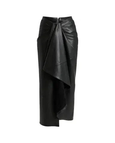 Givenchy Draped Leather Maxi Skirt | Thumbnail 1 Givenchy Draped Leather Maxi Skirt | Thumbnail 1