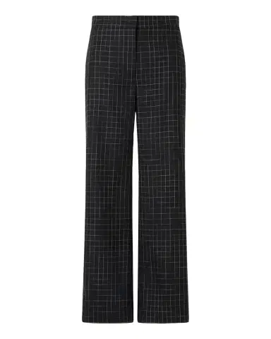 Akris punto High-Rise Check Straight-Leg Ankle Pants | Thumbnail 1 Akris punto High-Rise Check Straight-Leg Ankle Pants | Thumbnail 1
