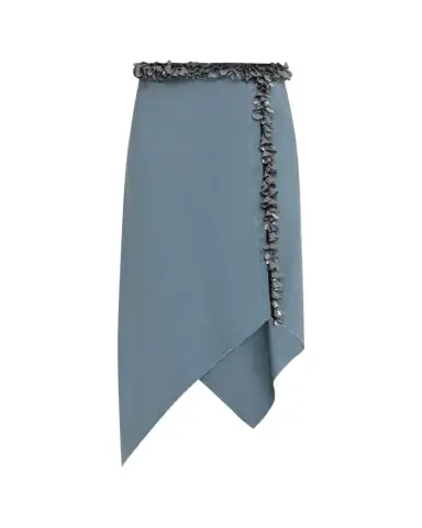 Diotima Darliston Embellished Asymmetric Cotton Midi Skirt | Thumbnail 1 Diotima Darliston Embellished Asymmetric Cotton Midi Skirt | Thumbnail 1