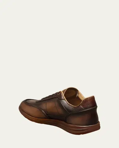 Allen Edmonds Men's Brentwood Patina Leather Low-Top Sneakers | Thumbnail 2 Allen Edmonds Men's Brentwood Patina Leather Low-Top Sneakers | Thumbnail 2