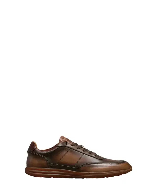 Men's Brentwood Patina Leather Low-Top Sneakers