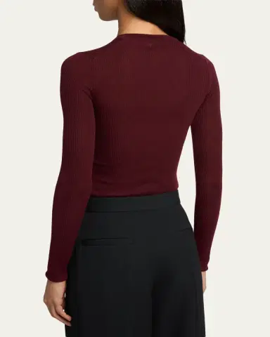 Jil Sander Ribbed Wool Crewneck Sweater | Thumbnail 3
