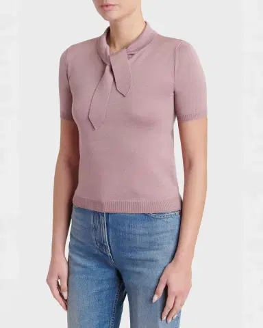 Valentino Garavani Tieneck Knit Top | Thumbnail 3 Valentino Garavani Tieneck Knit Top | Thumbnail 3