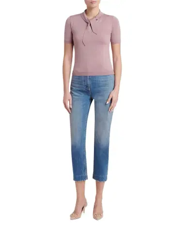 Valentino Garavani Tieneck Knit Top | Thumbnail 1 Valentino Garavani Tieneck Knit Top | Thumbnail 1