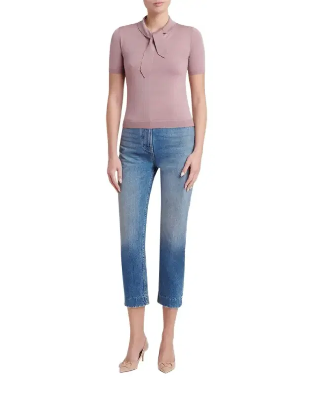 Valentino Garavani Tieneck Knit Top