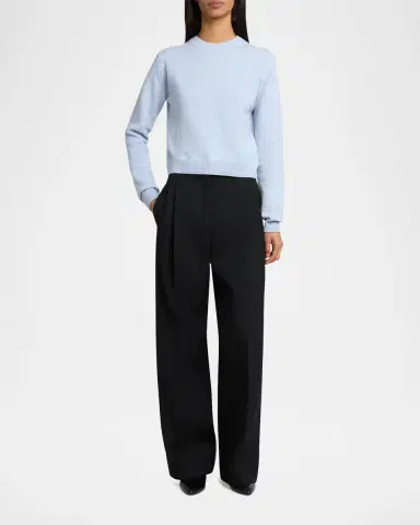 Jil Sander Wool-Cashmere Crewneck Sweater | Thumbnail 2 Jil Sander Wool-Cashmere Crewneck Sweater | Thumbnail 2