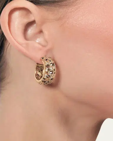 Nickho Rey Leary Hoop Earrings, Leopard | Thumbnail 2 Nickho Rey Leary Hoop Earrings, Leopard | Thumbnail 2
