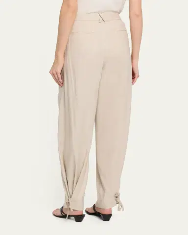 Toccin Elowen Pleated Pants with Ankle Ties | Thumbnail 3 Toccin Elowen Pleated Pants with Ankle Ties | Thumbnail 3