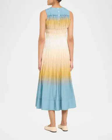 3.1 Phillip Lim Smocked Ombré Voile Midi Dress | Thumbnail 3 3.1 Phillip Lim Smocked Ombré Voile Midi Dress | Thumbnail 3