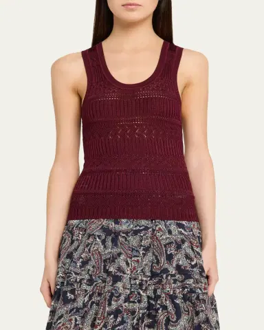Veronica Beard Sandra Knit Tank Top | Thumbnail 4 Veronica Beard Sandra Knit Tank Top | Thumbnail 4