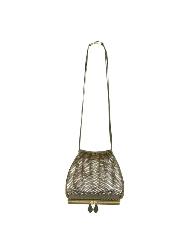 ALAÏA Le Pochon Fishnet Crossbody Bag