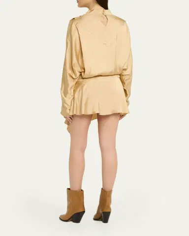 Isabel Marant Neline Asymmetric Mini Dress | Thumbnail 3 Isabel Marant Neline Asymmetric Mini Dress | Thumbnail 3