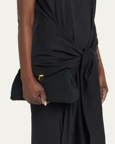 TOTEME T-Lock Rope Clutch Bag | Thumbnail 2 TOTEME T-Lock Rope Clutch Bag | Thumbnail 2