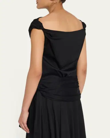 Proenza Schouler Zafira Twisted Mercerized Cotton Jersey Top | Thumbnail 3 Proenza Schouler Zafira Twisted Mercerized Cotton Jersey Top | Thumbnail 3