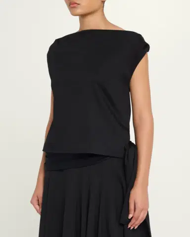 Proenza Schouler Zafira Twisted Mercerized Cotton Jersey Top | Thumbnail 4 Proenza Schouler Zafira Twisted Mercerized Cotton Jersey Top | Thumbnail 4