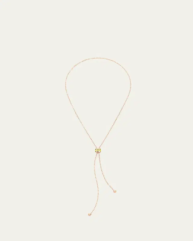 18K Rose Gold Iconica Necklace with Peridot