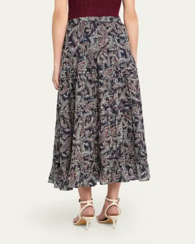 Veronica Beard Heatheralyn Paisley Skirt | Thumbnail 3 Veronica Beard Heatheralyn Paisley Skirt | Thumbnail 3