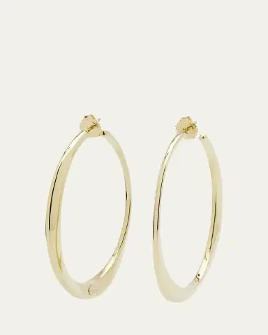 Ippolita Large Twisted Hoop Earrings in 18K Gold | Thumbnail 3