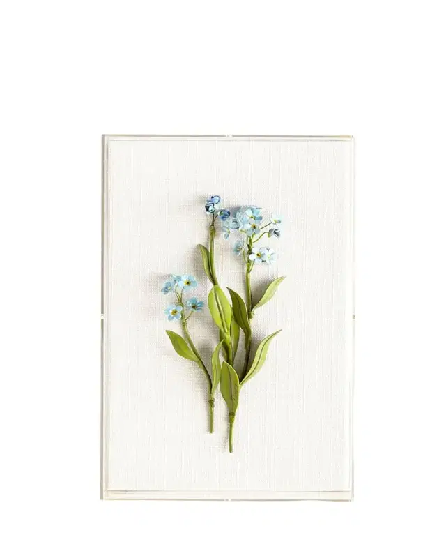 Tommy Mitchell Original Painted Forget-Me-Not Study