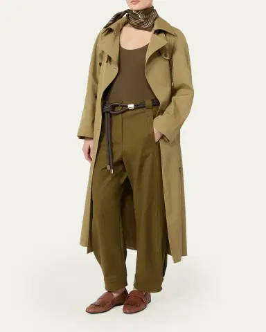 Max Mara Mid-Rise Barrel-Leg Ankle Pants | Thumbnail 2 Max Mara Mid-Rise Barrel-Leg Ankle Pants | Thumbnail 2