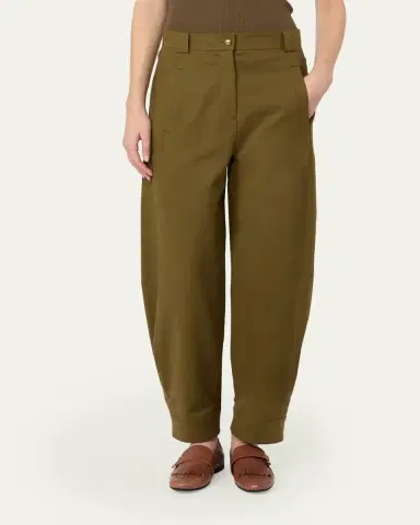 Max Mara Mid-Rise Barrel-Leg Ankle Pants | Thumbnail 4 Max Mara Mid-Rise Barrel-Leg Ankle Pants | Thumbnail 4