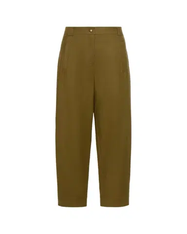 Max Mara Mid-Rise Barrel-Leg Ankle Pants | Thumbnail 1 Max Mara Mid-Rise Barrel-Leg Ankle Pants | Thumbnail 1