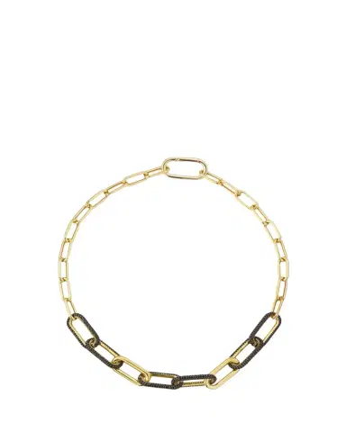 Nickho Rey Link Collar Necklace with Black Crystals | Thumbnail 1 Nickho Rey Link Collar Necklace with Black Crystals | Thumbnail 1