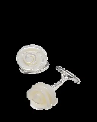 Jan Leslie Carved Rose Cuff Links | Thumbnail 2