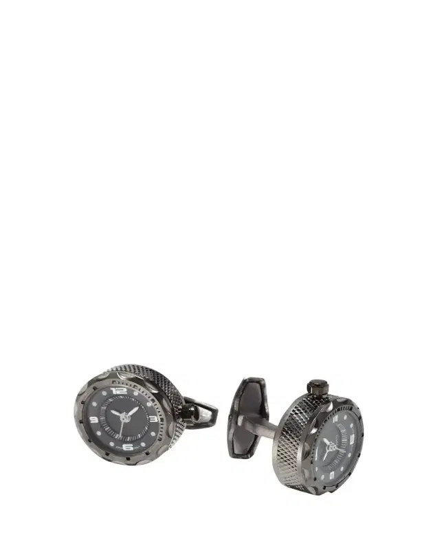 Jan Leslie Sterling Silver Watch Cuff Links